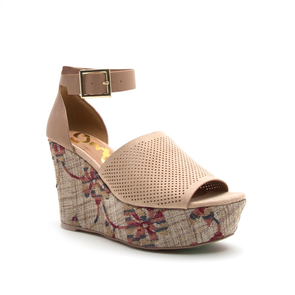 Platform Floral Sandals